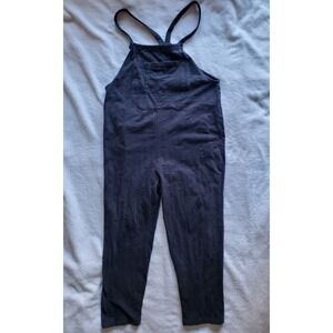 Known Supply  Jumpsuit Organic Cotton Charcoal Gray Overalls Medium Slouchy